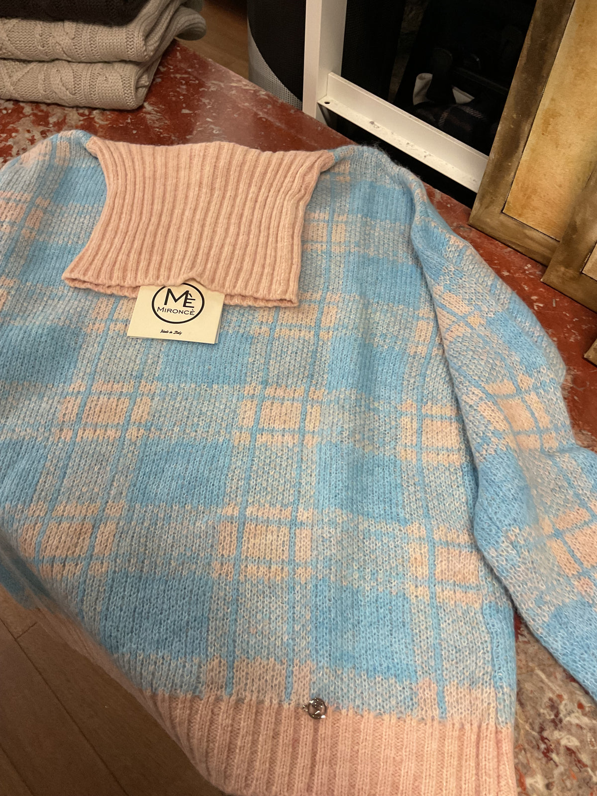Maglione rombi geometrico