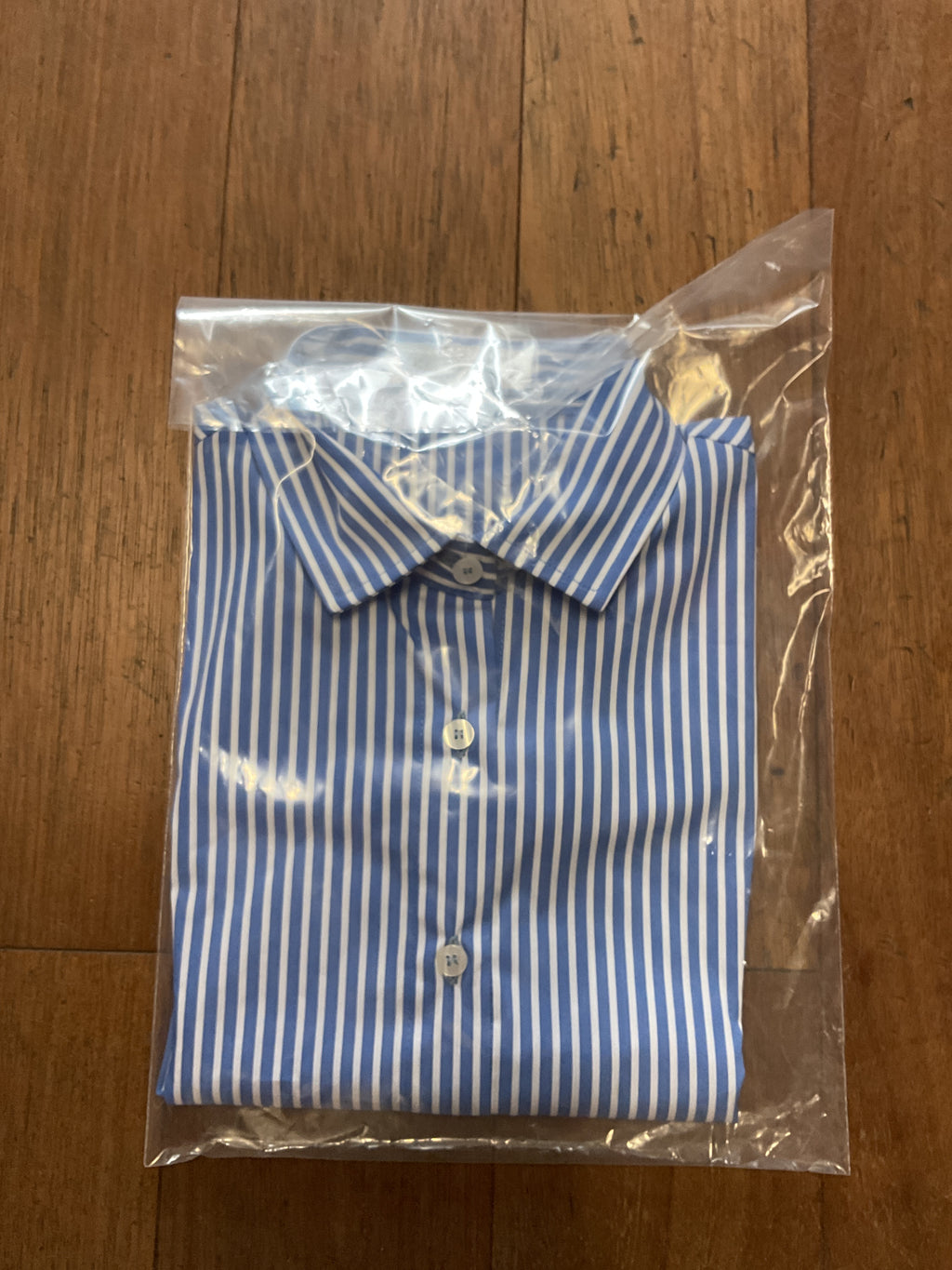 Camicia a righe popeline di cotone